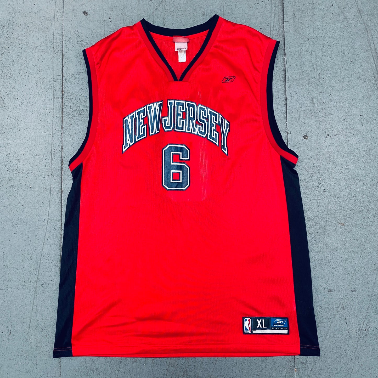 New Jersey Nets: Kenyon Martin 2002/03 Red Reebok Jersey (XL)