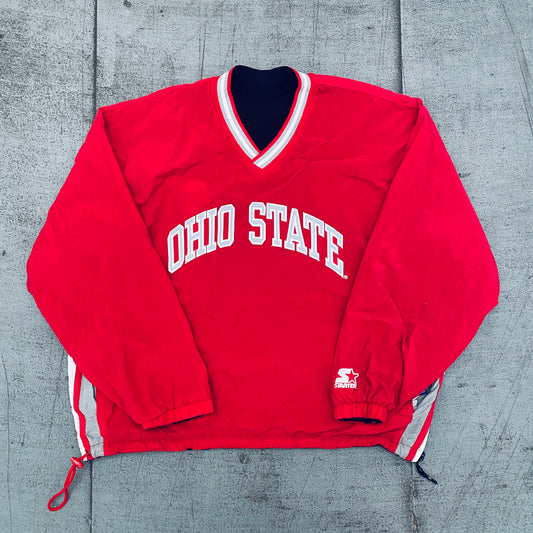 THE Ohio State Buckeyes: 1990's Reversible Starter Sideline Jacket (XL)