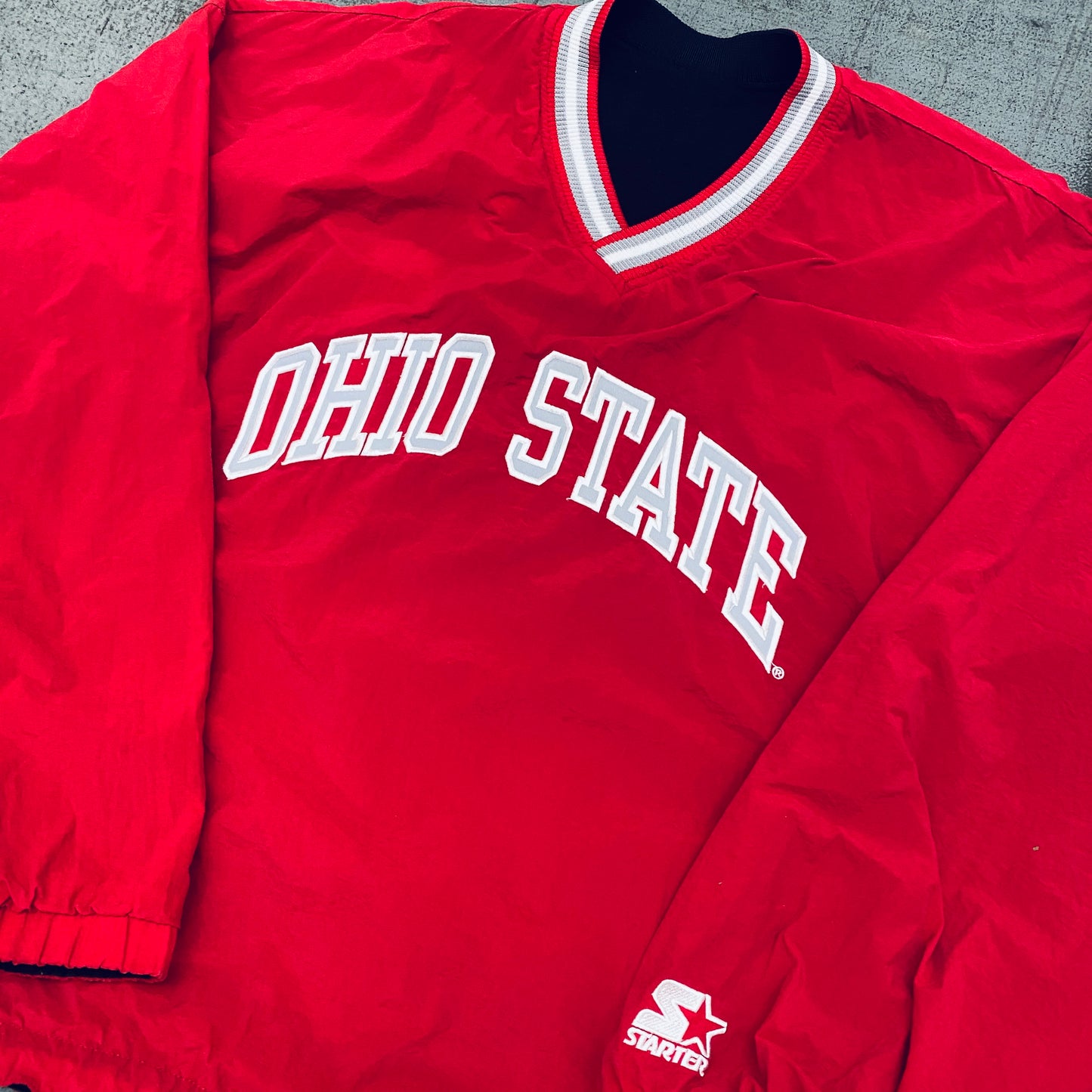 THE Ohio State Buckeyes: 1990's Reversible Starter Sideline Jacket (XL)