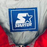 THE Ohio State Buckeyes: 1990's Fullzip Lightweight Starter Jacket w/ Hood (L)