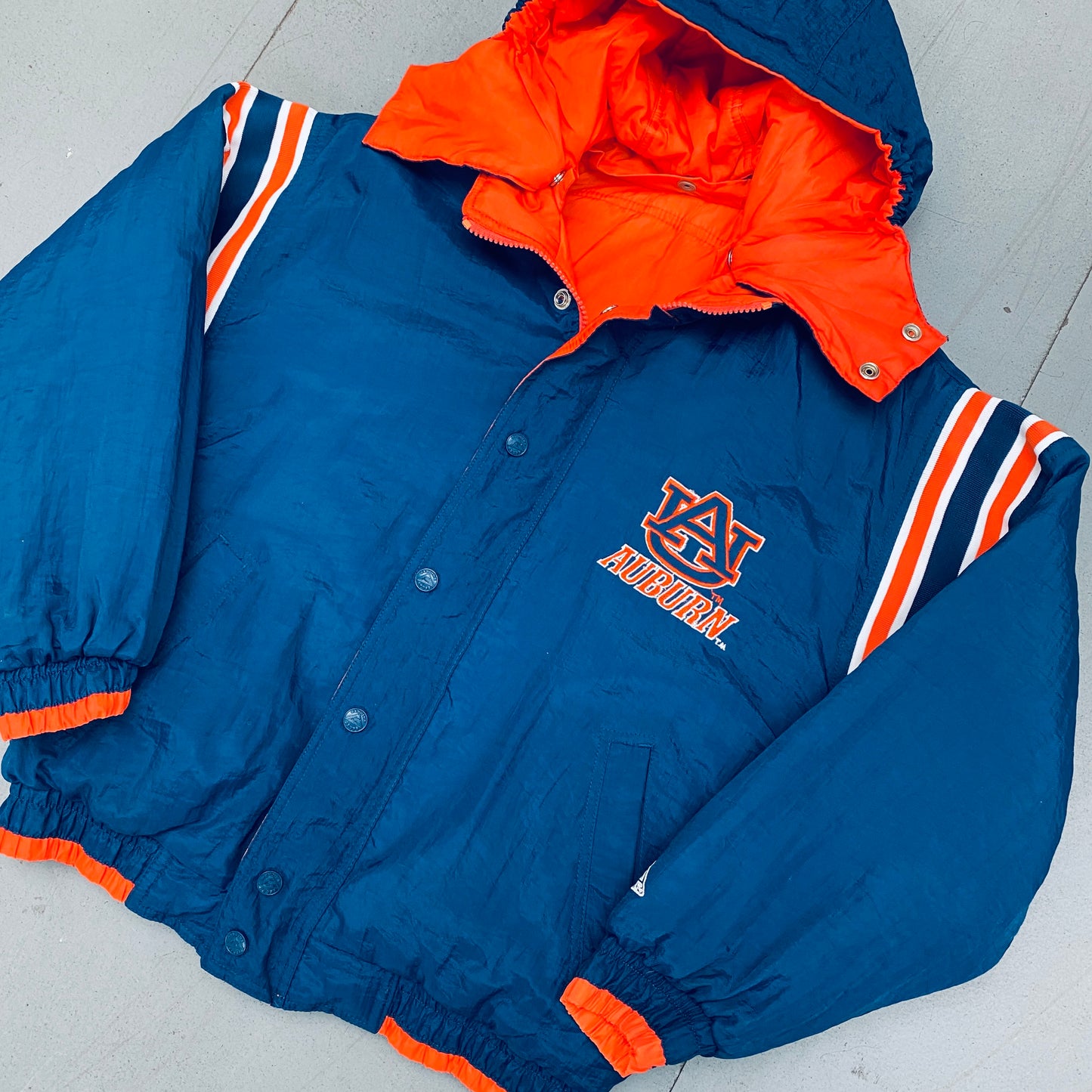 Auburn Tigers: 1990's Genuine Stuff Reversible Fullzip Jacket (S)