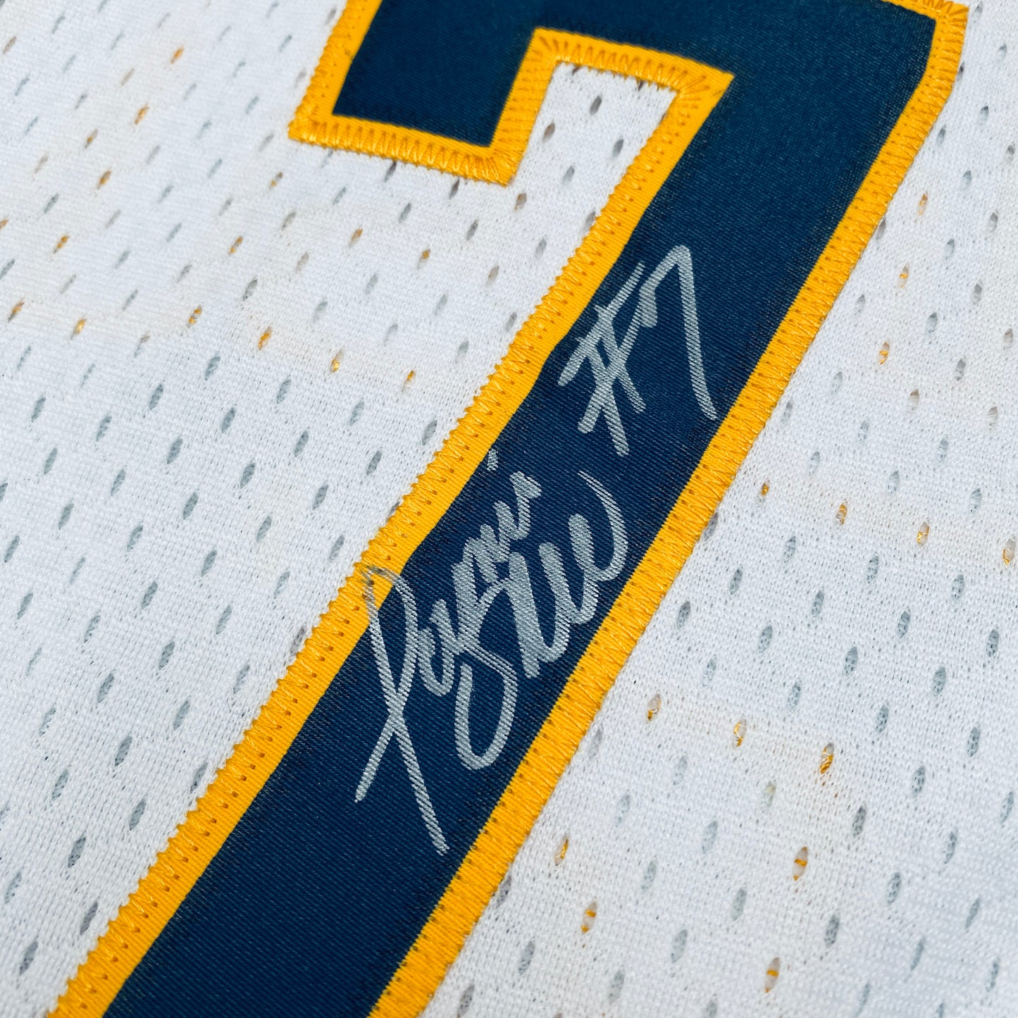 Indiana Pacers: Jermaine O'Neal 2005/06 White Reebok Stitched Jersey - SIGNED! (L)