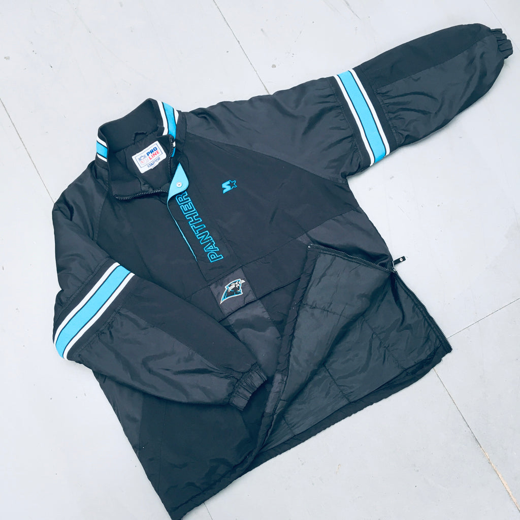 Carolina Panthers: 1990's 1/4 Zip Proline Starter Breakaway Jacket