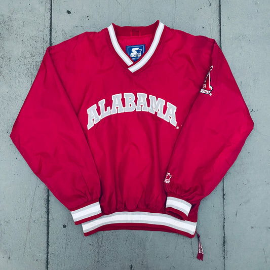 Alabama Crimson Tide: 1990's Spellout Starter Sideline Jacket (L)