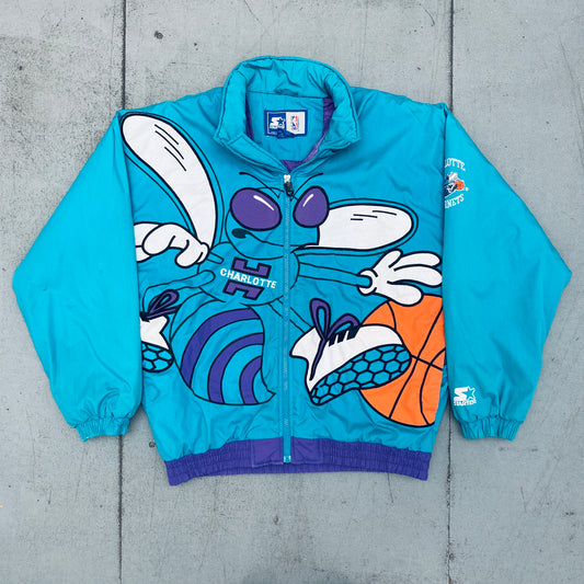 Charlotte Hornets: 1990's EXTREME Logo "J Cole" Fullzip Starter Jacket (M)