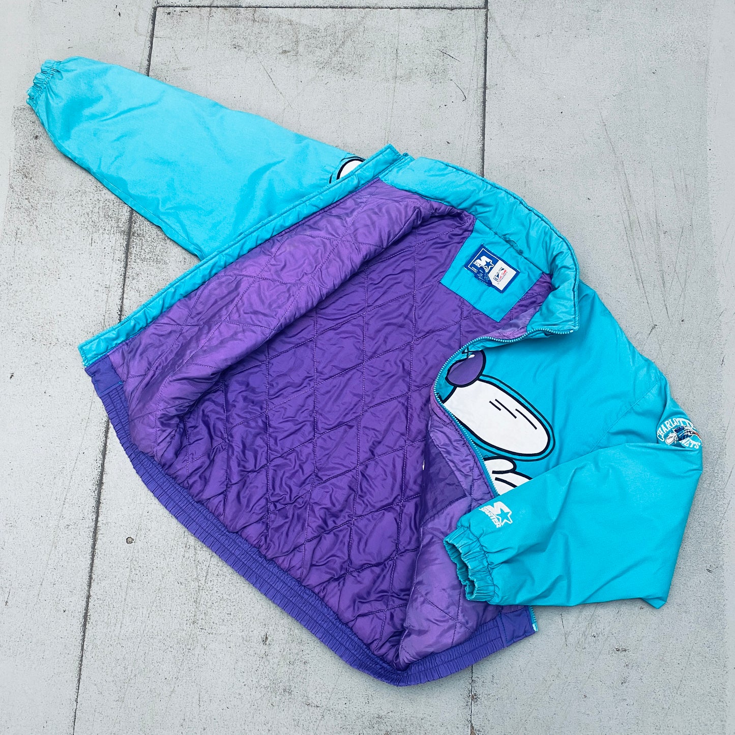 Charlotte Hornets: 1990's EXTREME Logo "J Cole" Fullzip Starter Jacket (M)