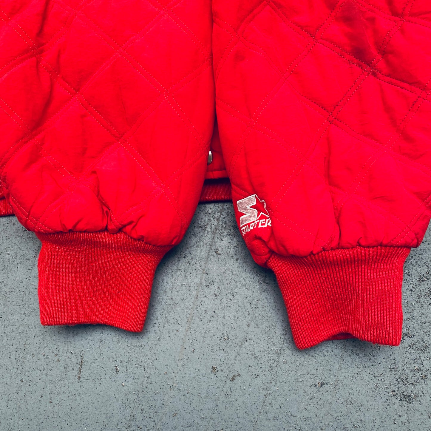 Detroit Red Wings: 1990's Fullzip Starter Parka Jacket (XL)