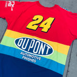 NASCAR: 1995 Chase Authentics Jeff Gordon Winston Cup Champion All Over "Rainbow" Tee (XL)