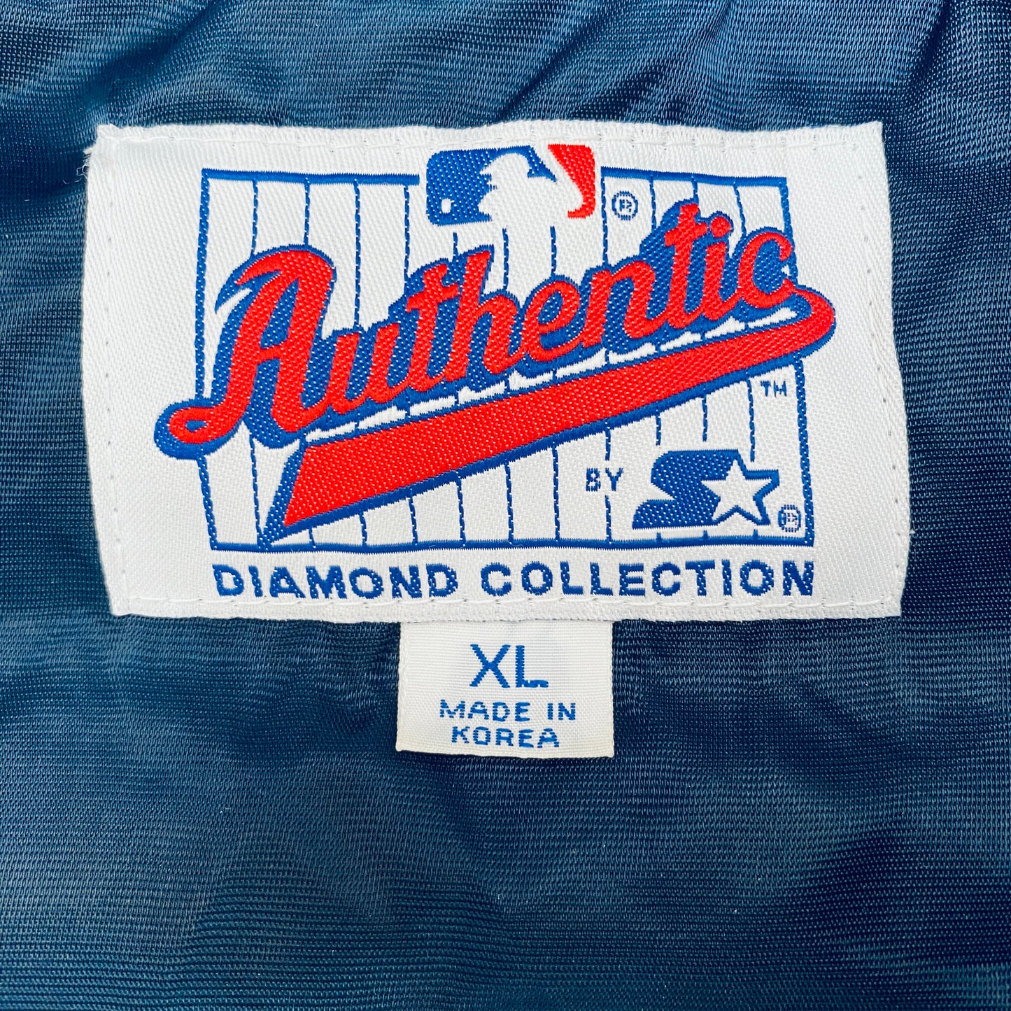 Seattle Mariners: 1990's Satin Diamond Collection Lightweight Dugout Starter Bomber Jacket (XL)