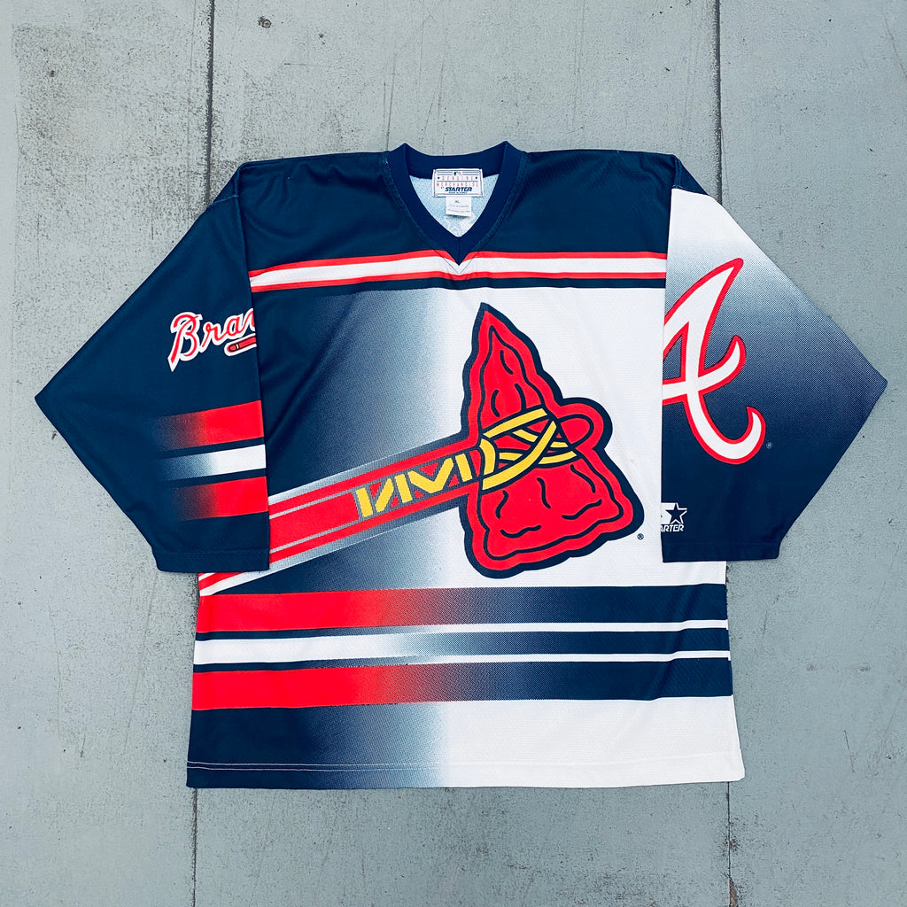 Atlanta Braves: 1990's Starter Hockey Style Jersey (M) – National