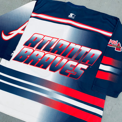 Atlanta Braves: 1990's Starter Hockey Style Jersey (M) – National Vintage  League Ltd.