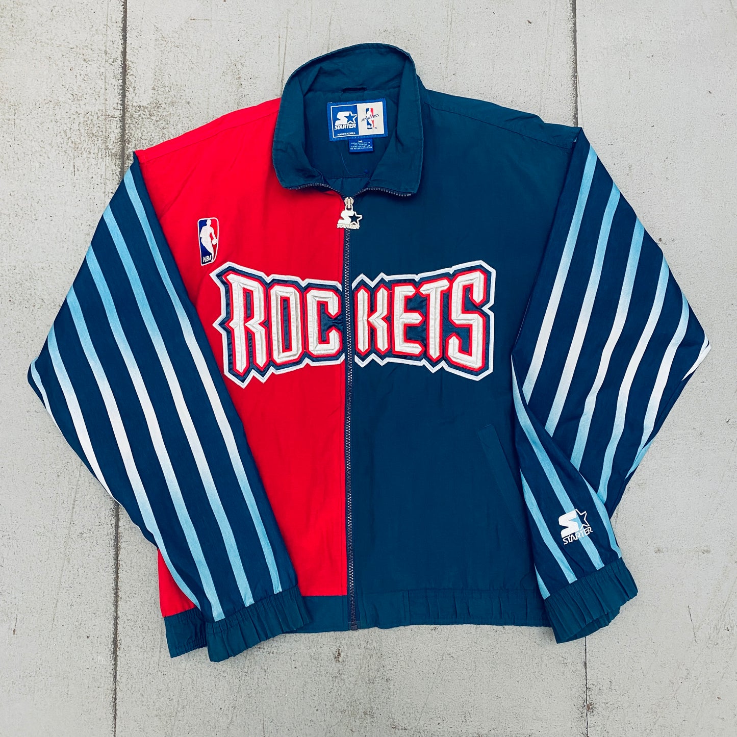 Houston Rockets: 1990's Fullzip NBA Authentics Lightweight Starter Split Jacket (M)