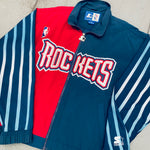 Houston Rockets: 1990's Fullzip NBA Authentics Lightweight Starter Split Jacket (M)