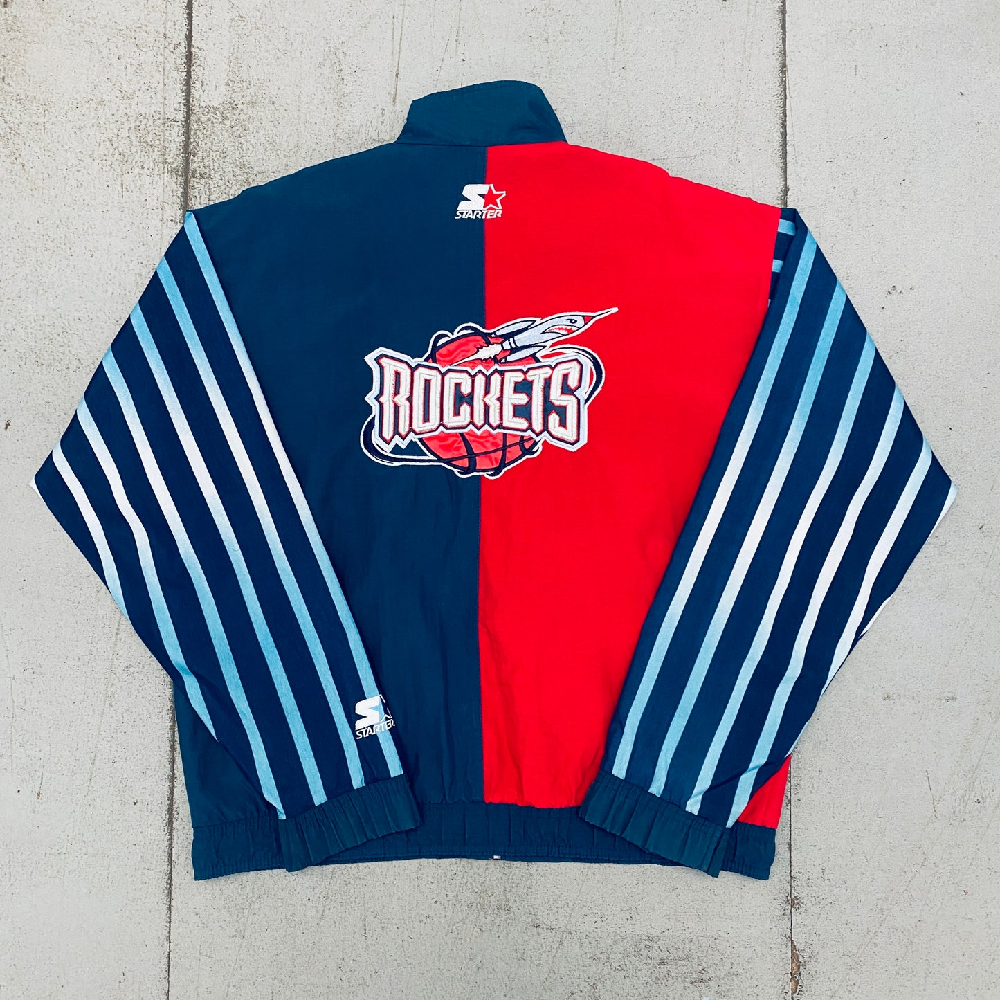 Houston Rockets: 1990's Fullzip NBA Authentics Lightweight Starter Split Jacket (M)