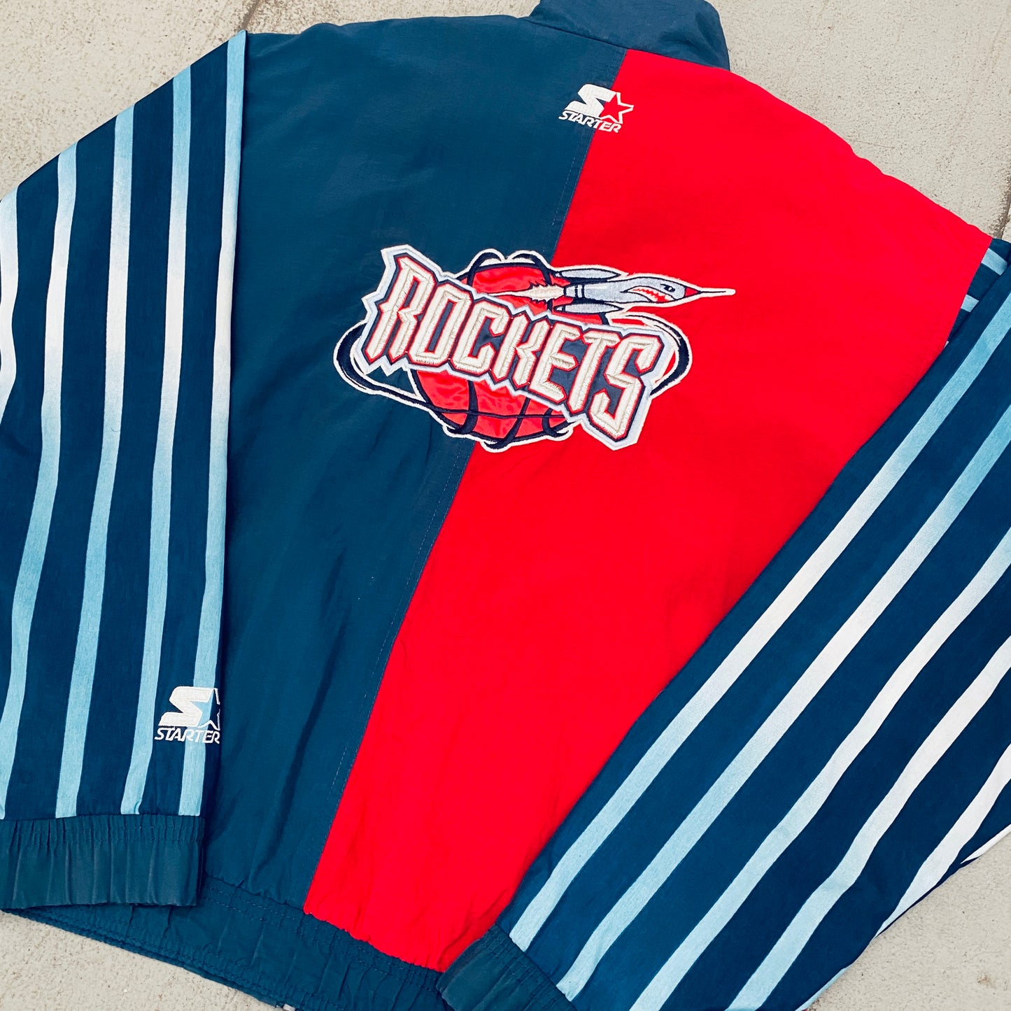 Houston Rockets: 1990's Fullzip NBA Authentics Lightweight Starter Split Jacket (M)