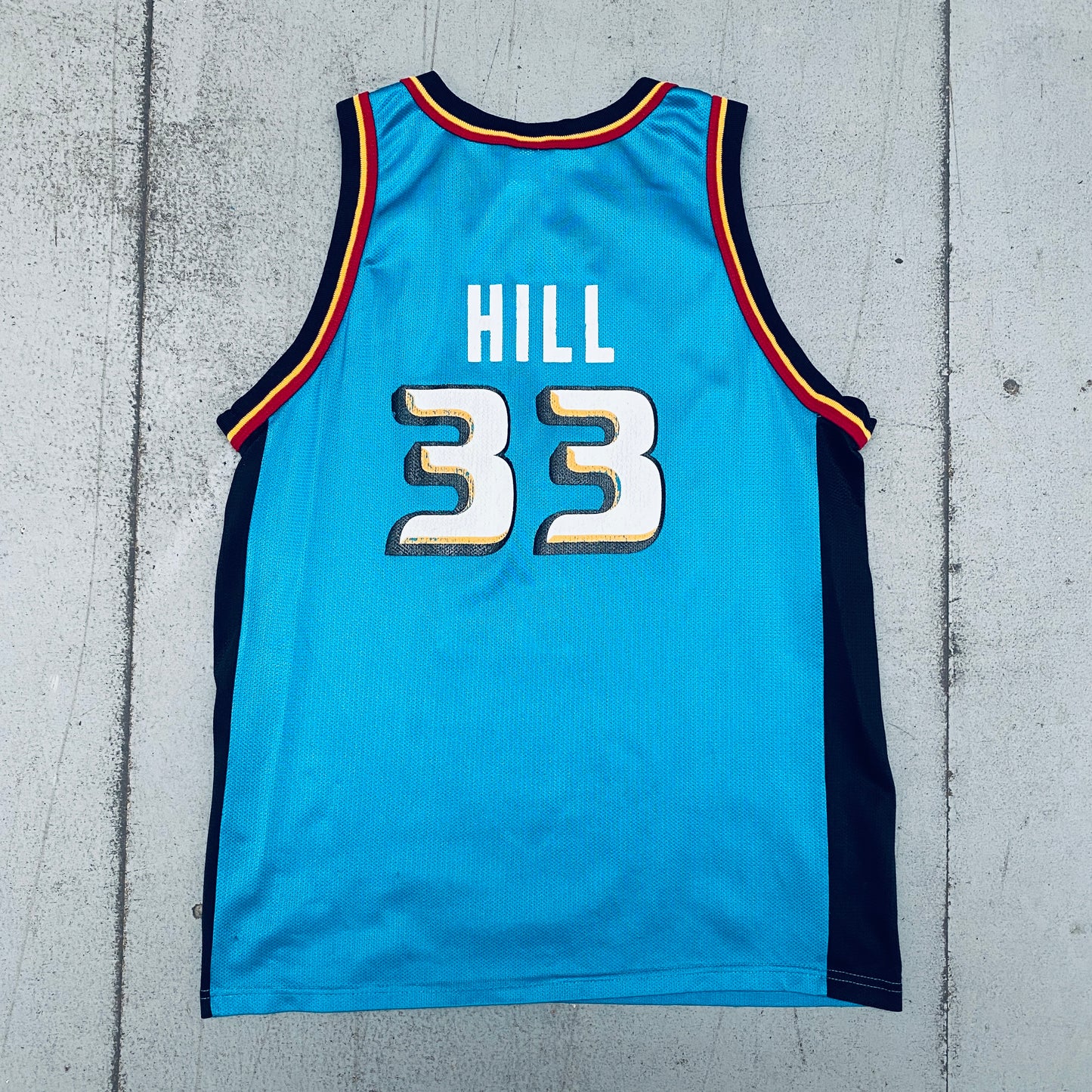 Detroit Pistons: Grant Hill 1998/99 Teal Champion Jersey (S)