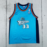 Detroit Pistons: Grant Hill 1998/99 Teal Champion Jersey (S)