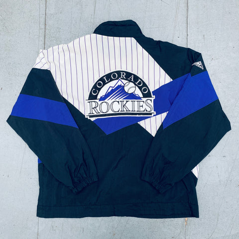 Colorado Rockies: 1990's Chalk Line Embroidered Spellout Dugout Jacket –  National Vintage League Ltd.
