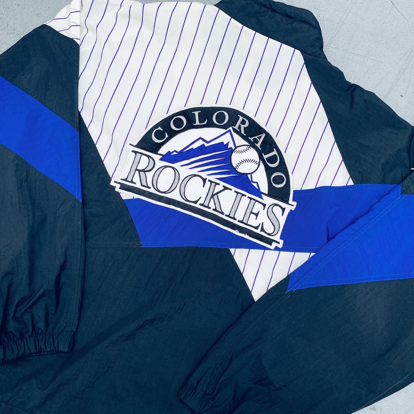 Colorado Rockies: 1990's Apex One Fullzip Windbreaker (XL)