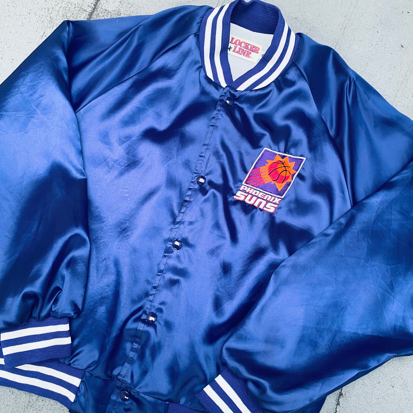 Phoenix Suns: 1990's Satin Bomber Jacket (XL)