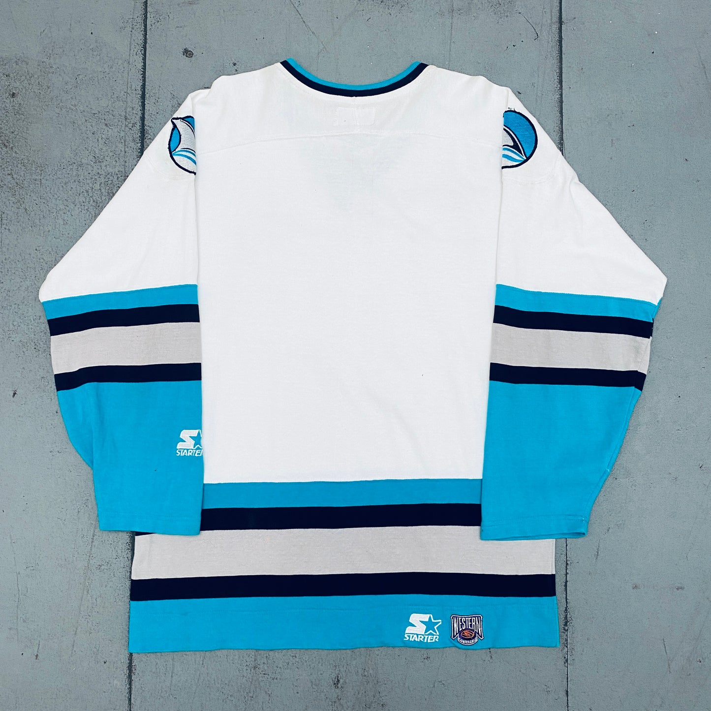 San Jose Sharks: 1990's Starter Jersey Sweat (XL)