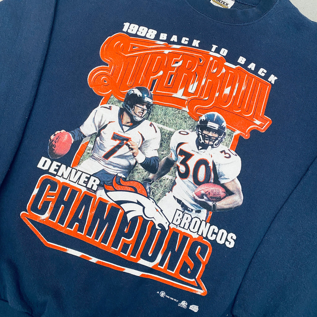 Denver Broncos: 1999 Back To Back Super Bowl Champions Sweat (L) – National  Vintage League Ltd.