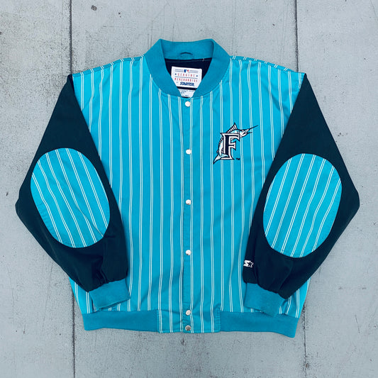 Florida Marlins: 1990's Pinstripe Starter Bomber (XL)