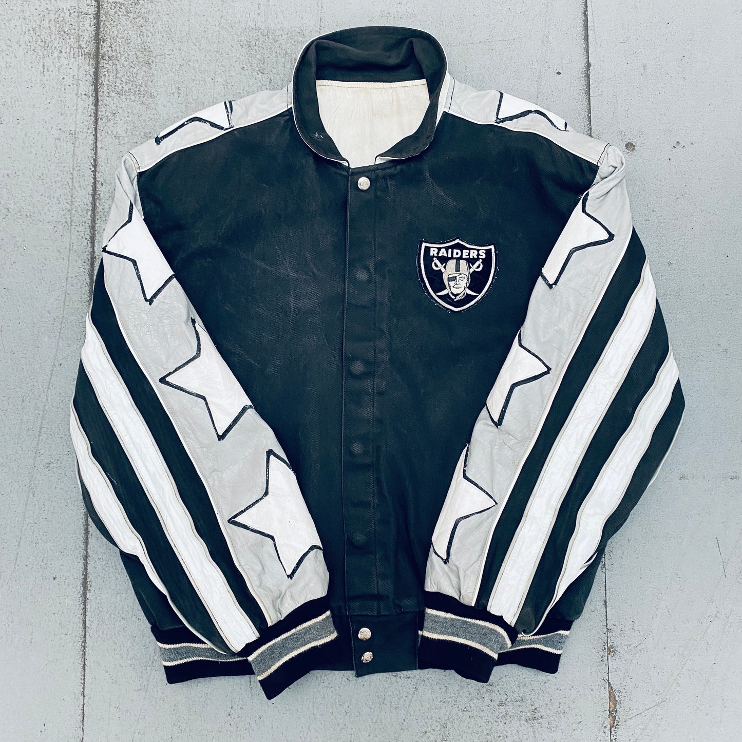 Oakland Raiders: 1990's Jeff Hamilton Jacket (L/XL)