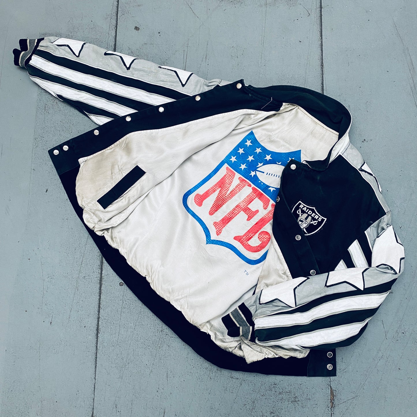 Oakland Raiders: 1990's Jeff Hamilton Jacket (L/XL)