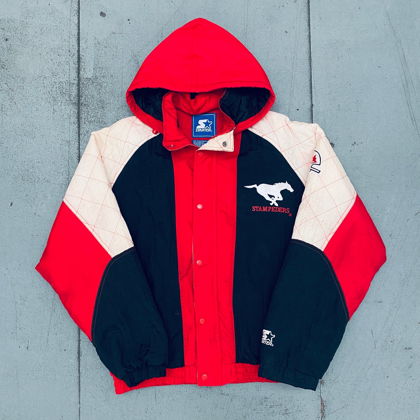 CFL: Calgary Stampeders 1990's Fullzip Starter Jacket (M)