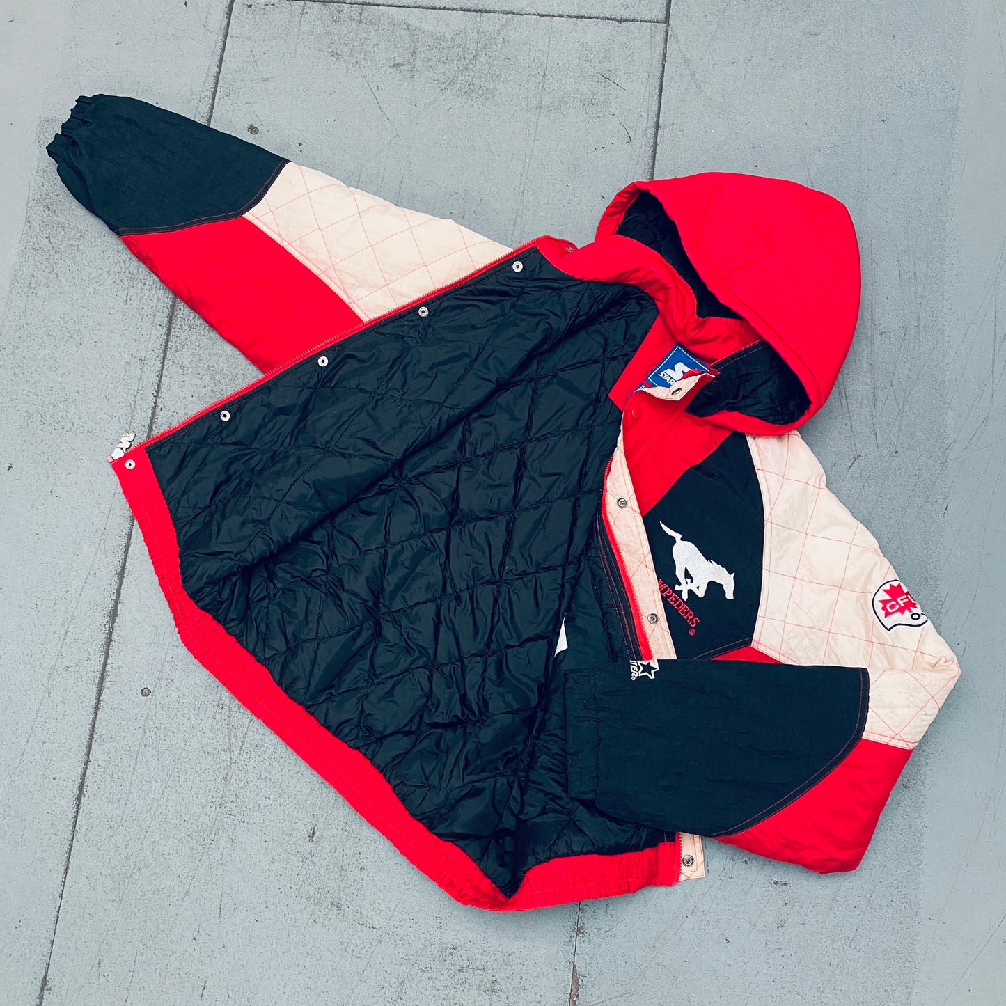 CFL: Calgary Stampeders 1990's Fullzip Starter Jacket (M)