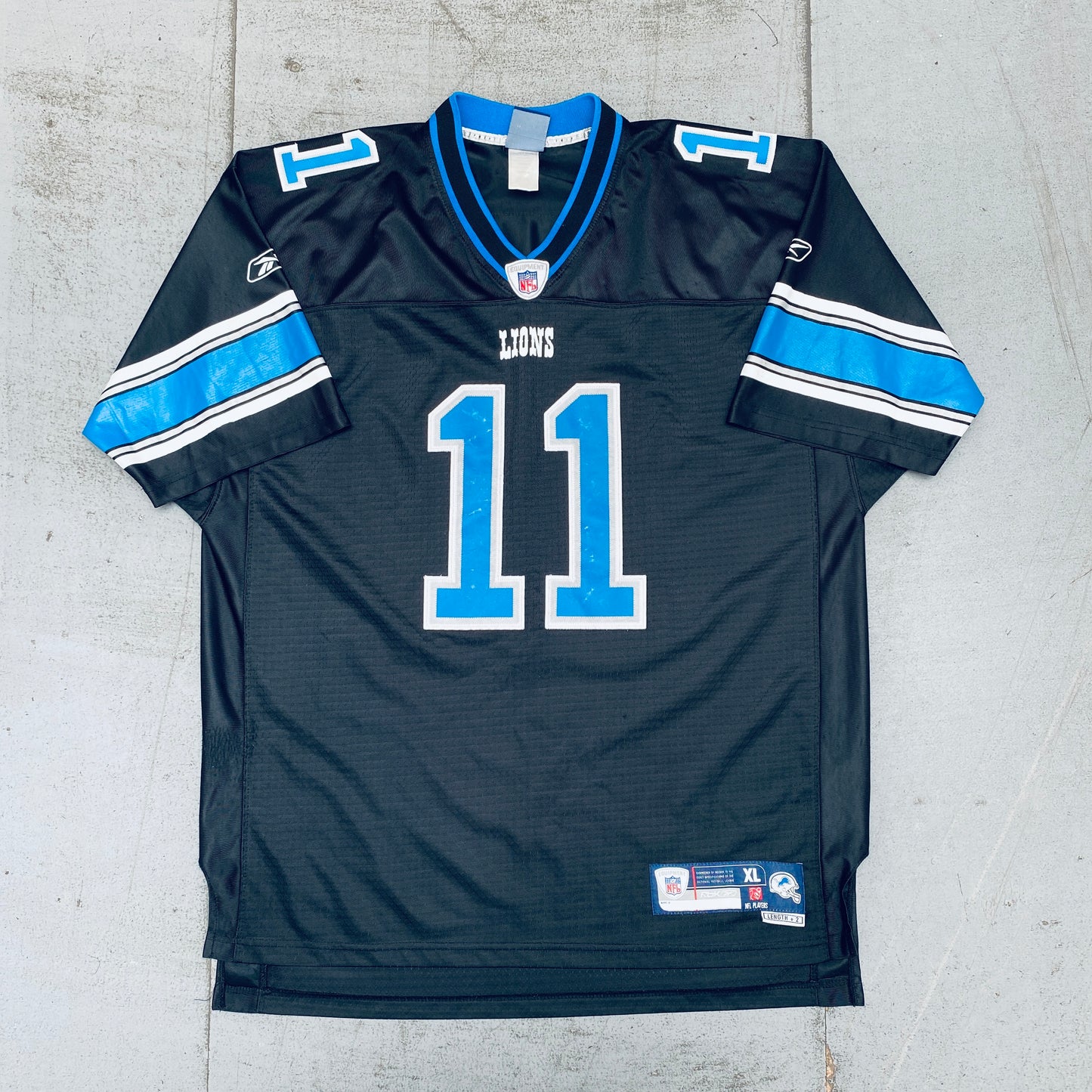 Detroit Lions: Roy Williams 2007/08 Blackout Alternate - Stitched (XL)