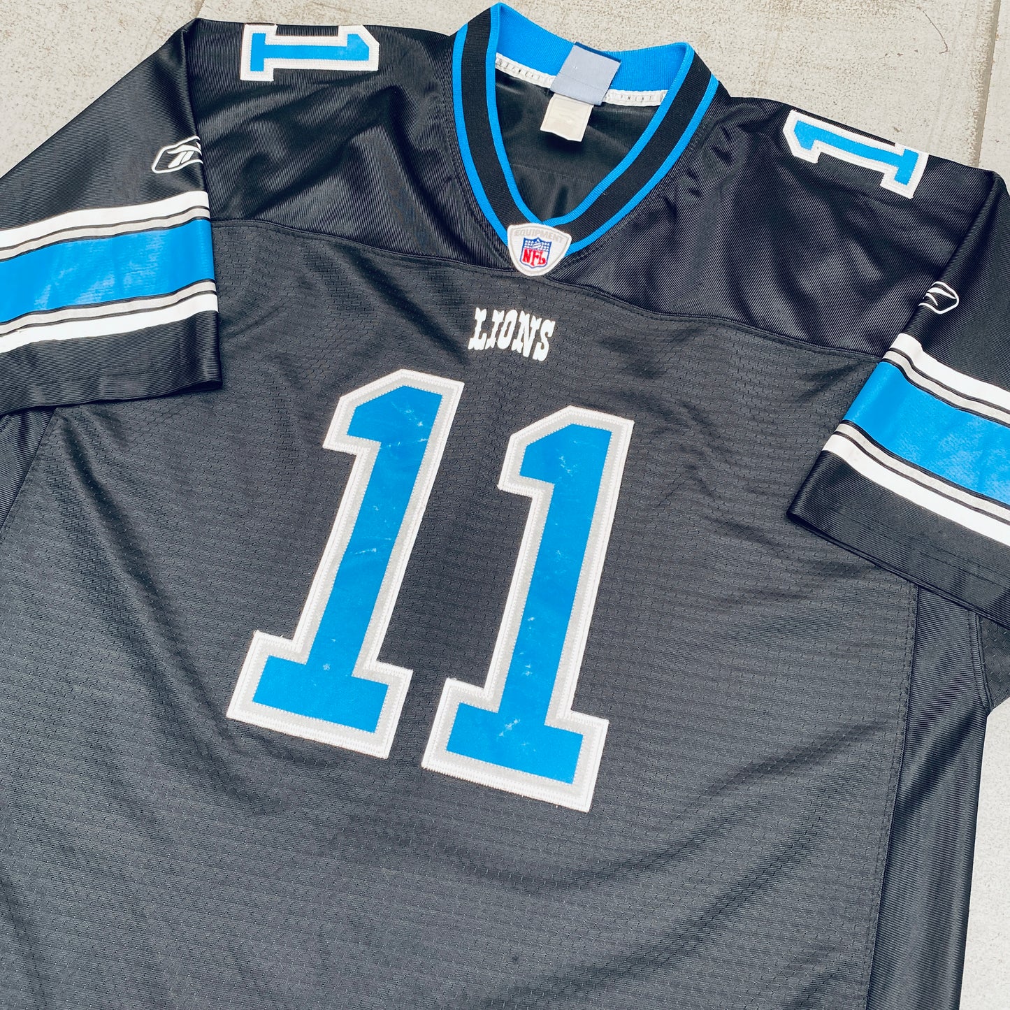 Detroit Lions: Roy Williams 2007/08 Blackout Alternate - Stitched (XL)