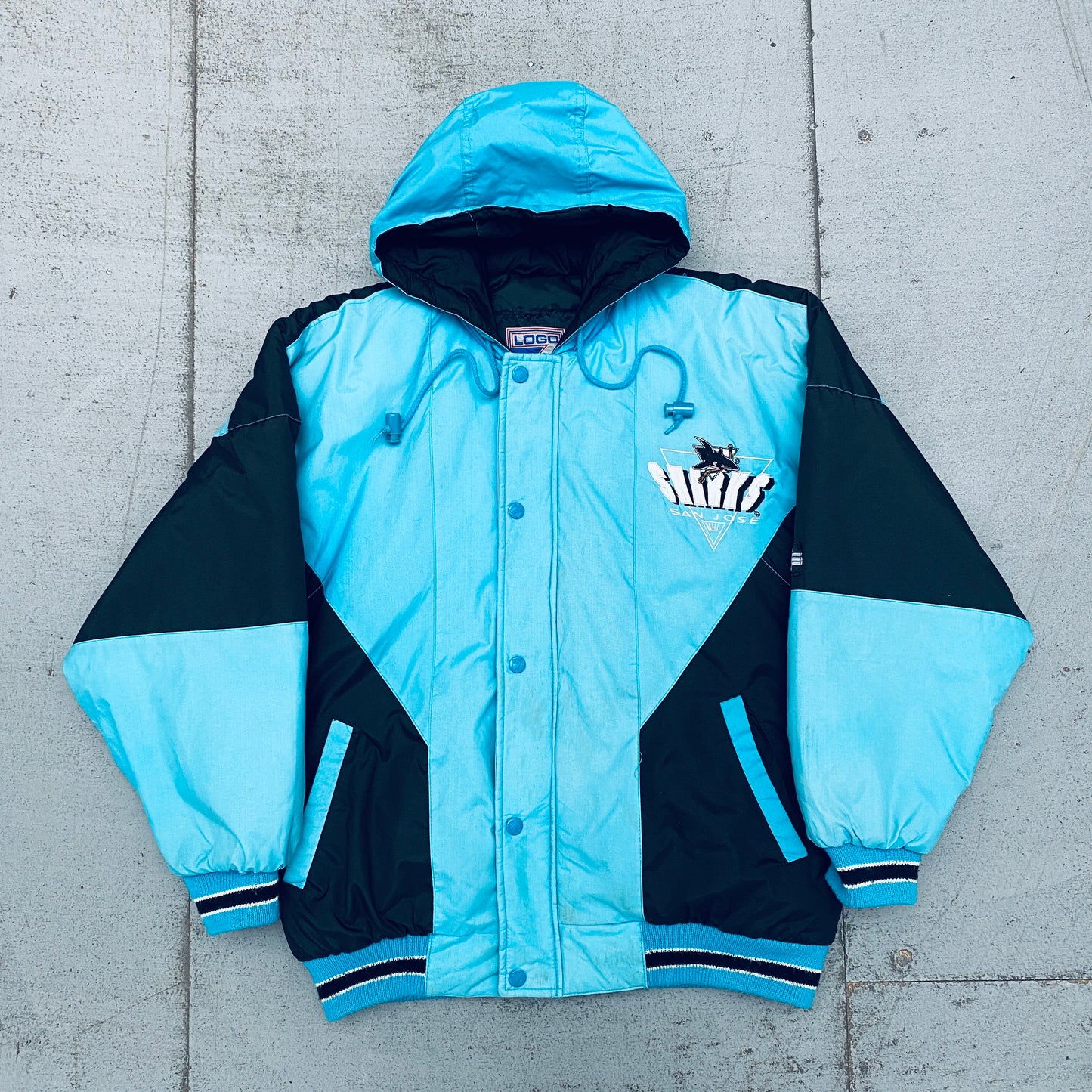 San Jose Sharks: 1990's Logo 7 Fullzip Jacket (S)