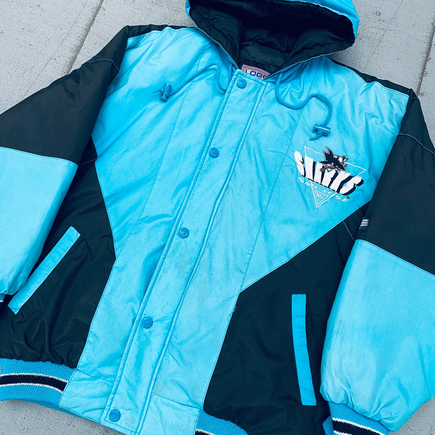 San Jose Sharks: 1990's Logo 7 Fullzip Jacket (S)