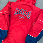 Montreal Canadiens: 1990's Fullzip Waterproof Fleeced Rain Mac (S/M)