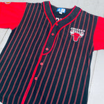 Chicago Bulls: 1990's Pinstripe Starter Baseball Jersey (L)