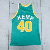 Seattle Supersonics: Shawn Kemp 1993/94 Green Champion Jersey (M)