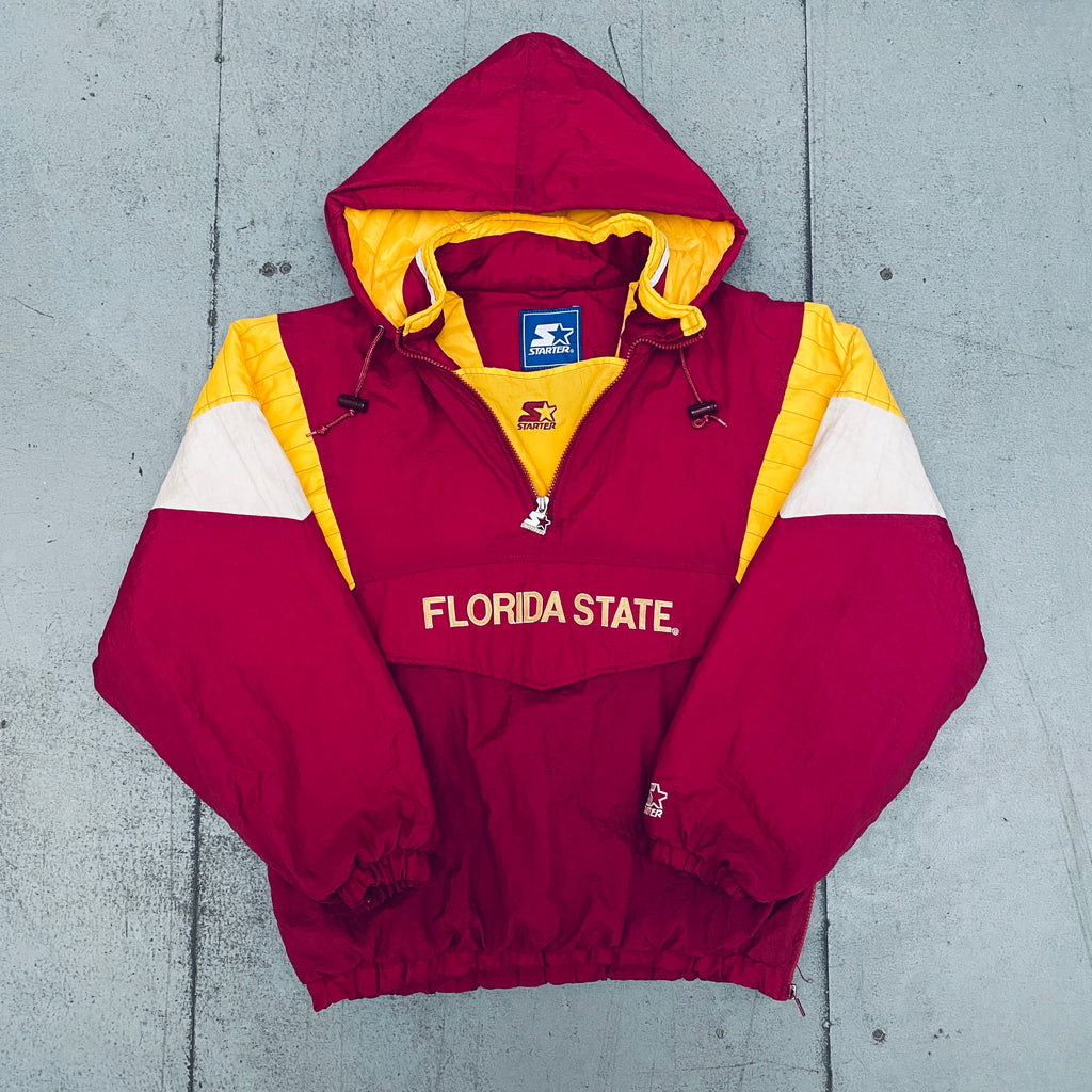 Florida State Seminoles: 1990's 1/4 Zip Starter Breakaway Jacket