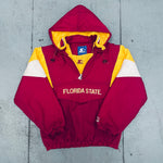 Florida State Seminoles: 1990's 1/4 Zip Starter Breakaway Jacket (M)