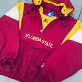 Florida State Seminoles: 1990's 1/4 Zip Starter Breakaway Jacket (M)