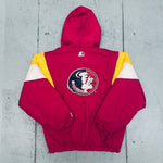 Florida State Seminoles: 1990's 1/4 Zip Starter Breakaway Jacket (M)