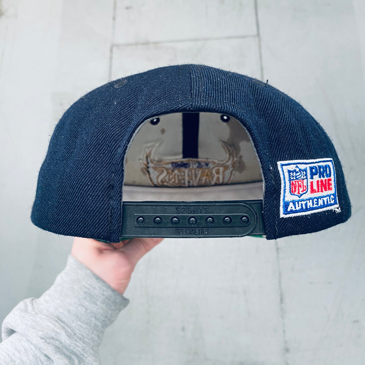 Baltimore Ravens: 1996 Sports Specialties "Old Logo" Embroidered Proline Snapback