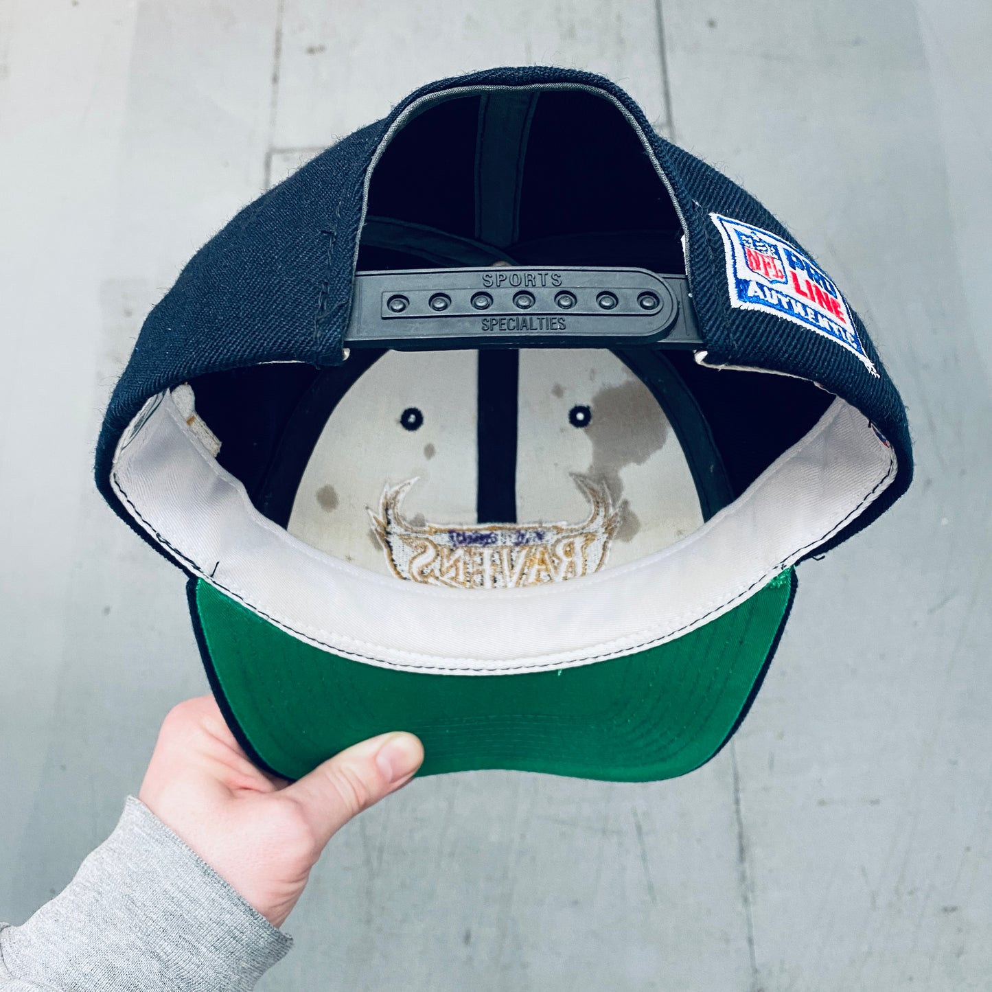 Baltimore Ravens: 1996 Sports Specialties "Old Logo" Embroidered Proline Snapback