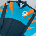 Miami Dolphins: 1990's Apex One Sharktooth Fullzip Proline Jacket (L)