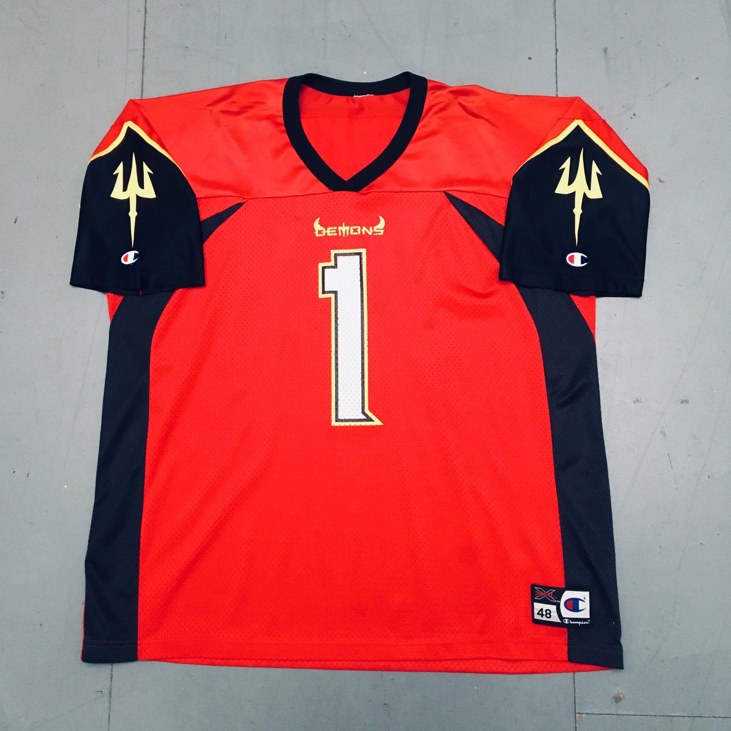 XFL: San Francisco Demons 2001 Champion Fan Jersey (XL)