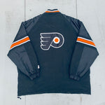 Philadelphia Flyers: 1990's Blackout 1/4 Zip Starter Breakaway Jacket (XXXL)