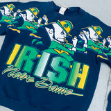 Notre Dame Fighting Irish: 1990's HUGE Graphic Spellout Sweat (S)