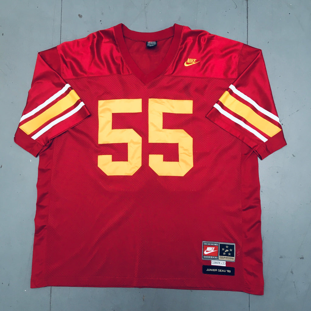 USC Trojans: Junior Seau 1989 Field General Nike Throwback Jersey - –  National Vintage League Ltd.