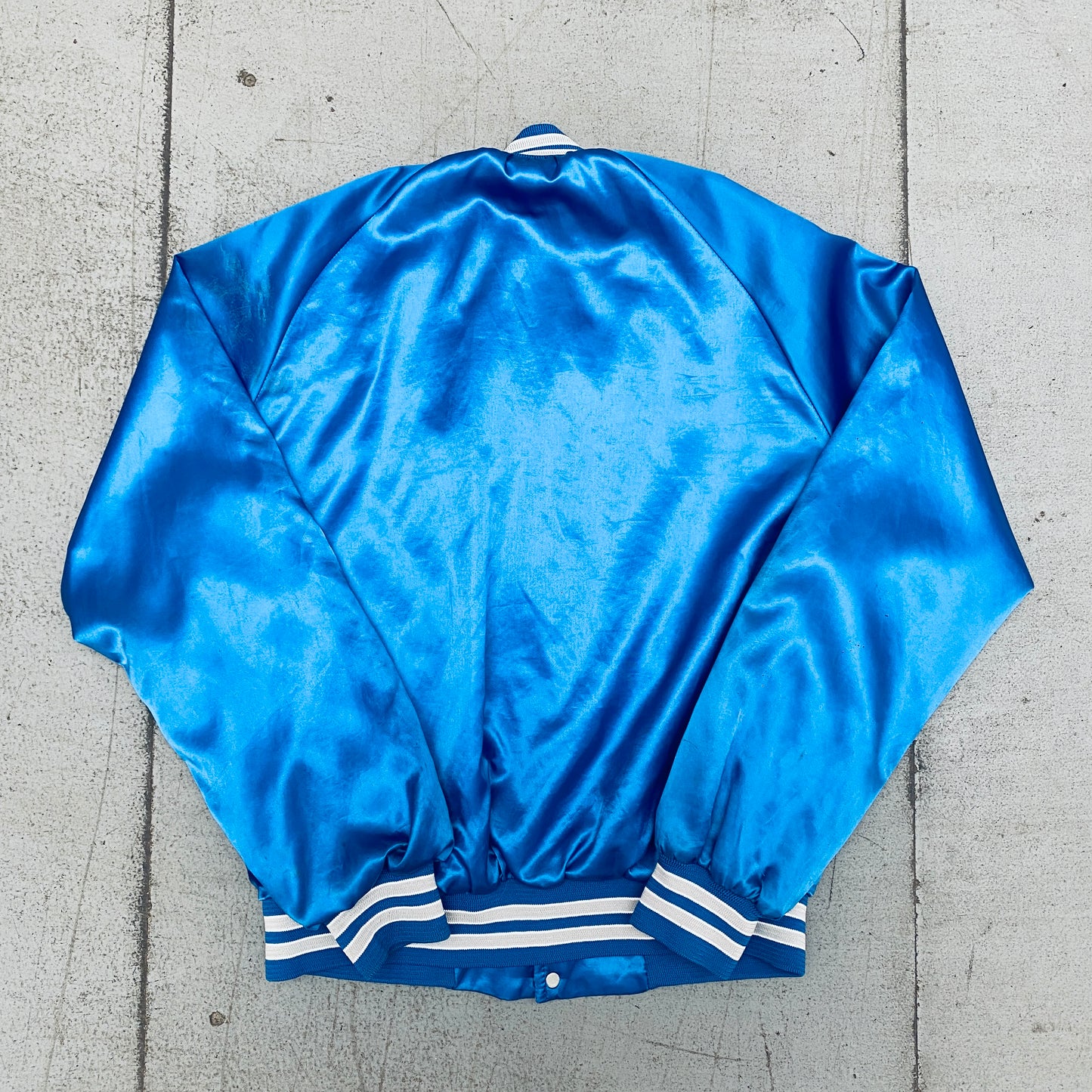 Seattle Seahawks: 1990's Chalk Line Satin Bomber Jacket (L)